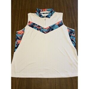 Slazenger Golf XXL Collared Sleeveless Polo Lightweight Athletic Shirt Teal